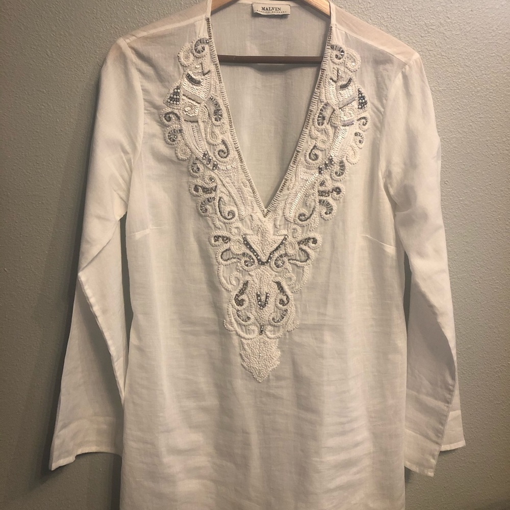 MALVIN (Hamburg-Germany) Embellished Cotton Shirt